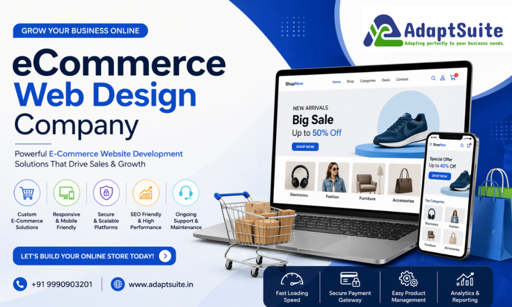 eCommerce Web Design Company Build High-Converting Online Stores with AdaptSuite