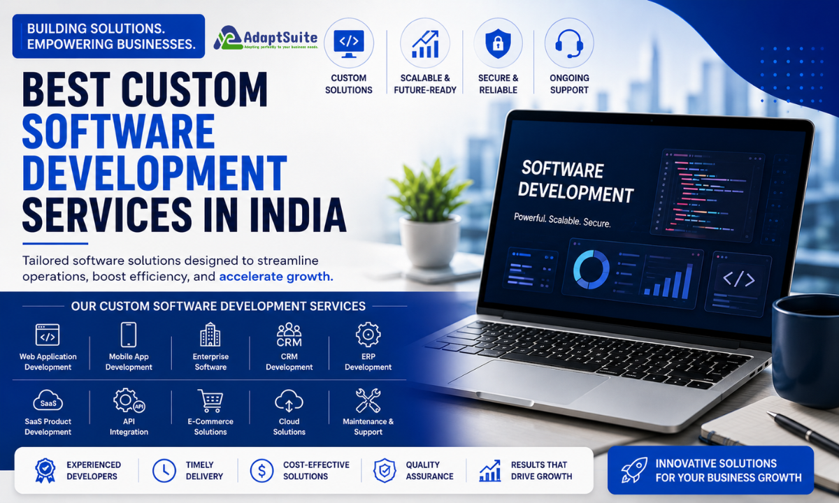 Best Custom Software Development Services in India | AdaptSuite