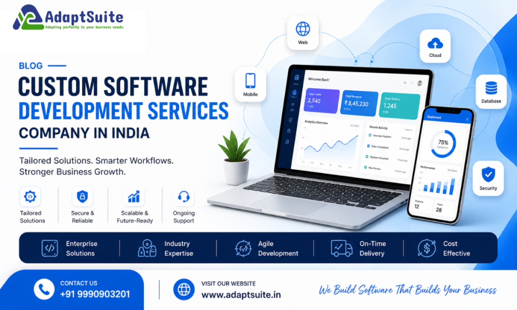 Custom Software Development Services Company in India – Build Future-Ready Solutions with AdaptSuite