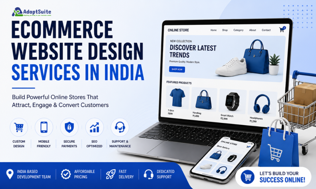 Ecommerce Website Design Services in India – Build Powerful Online Stores with AdaptSuite