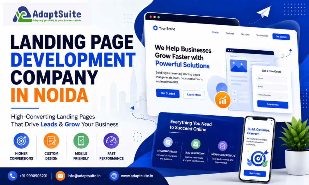 Landing Page Development Company in Noida Boost Conversions with High-Performing Landing Pages