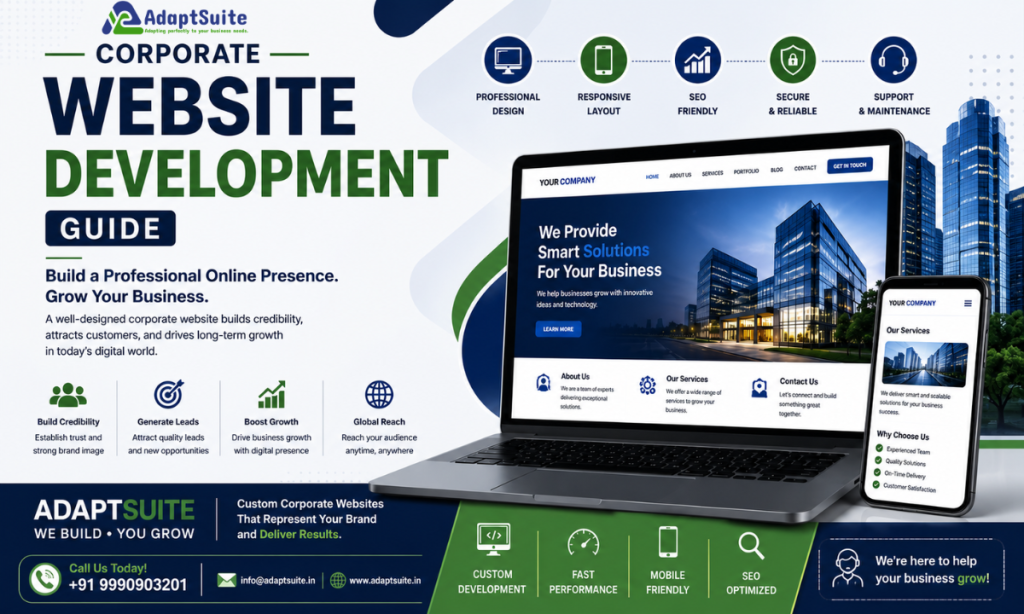 Corporate Website Development Guide Build a Professional Online Presence with AdaptSuite