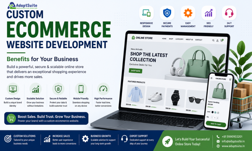 Custom Ecommerce Website Development Benefits for Your Business