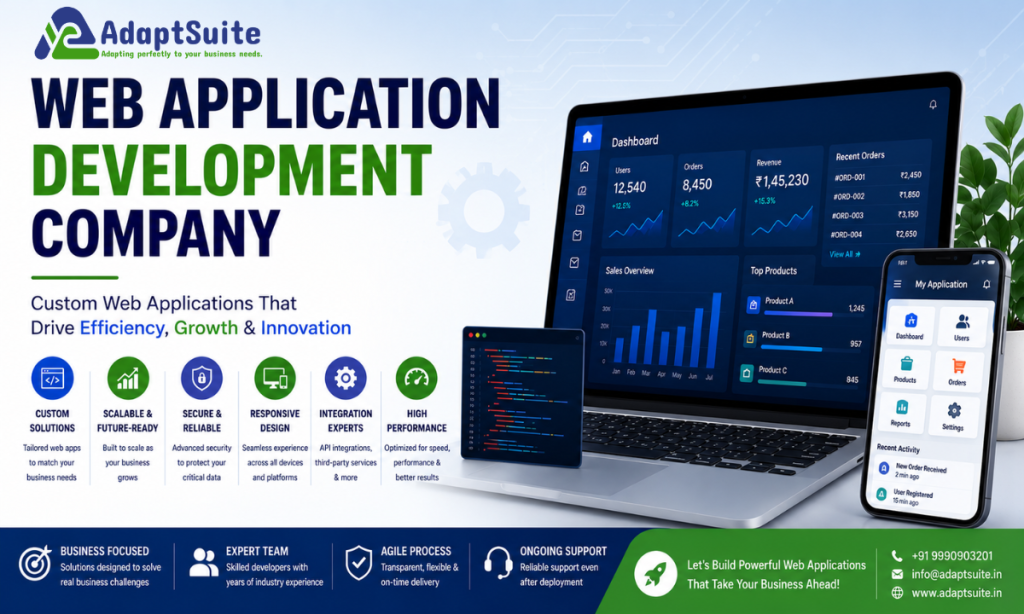 Web Application Development Company Build Scalable Business Solutions with AdaptSuite